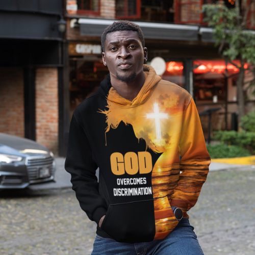 God Overcomes Discrimination Christian Clothing