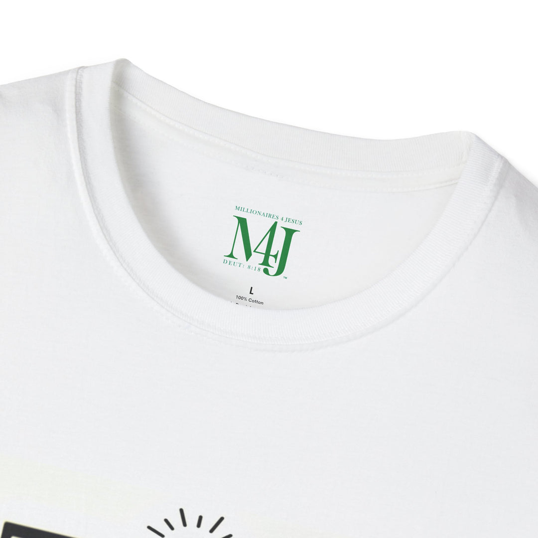 M4J Unisex Softstyle T-Shirt White & Black