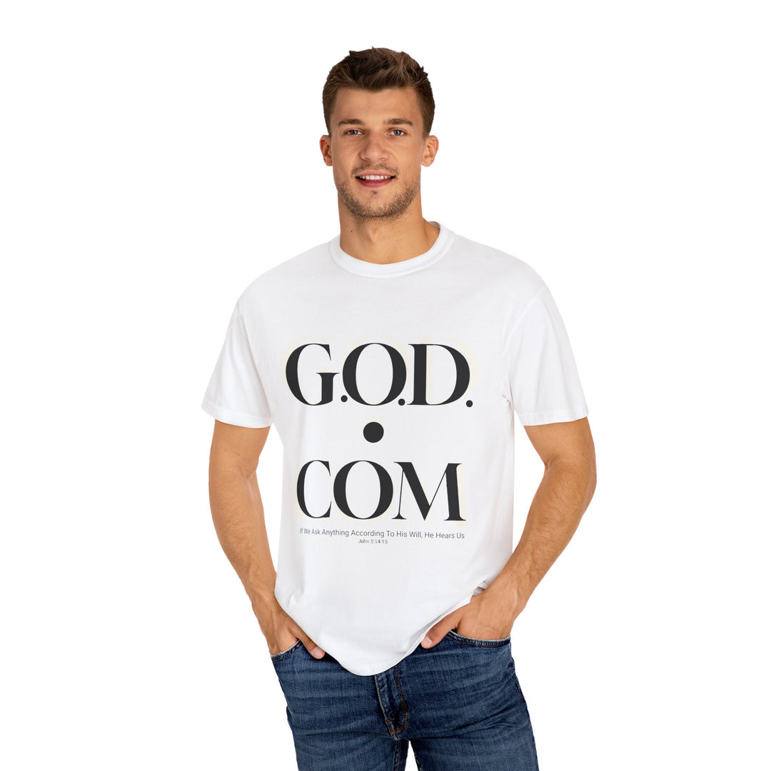 GOD.COM Unisex Garment-Dyed T-shirt