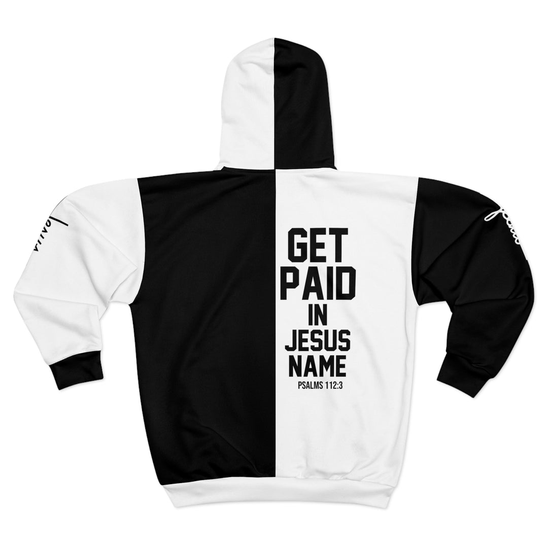 Christian Zip Hoodie - Get Paid In Jesus Name