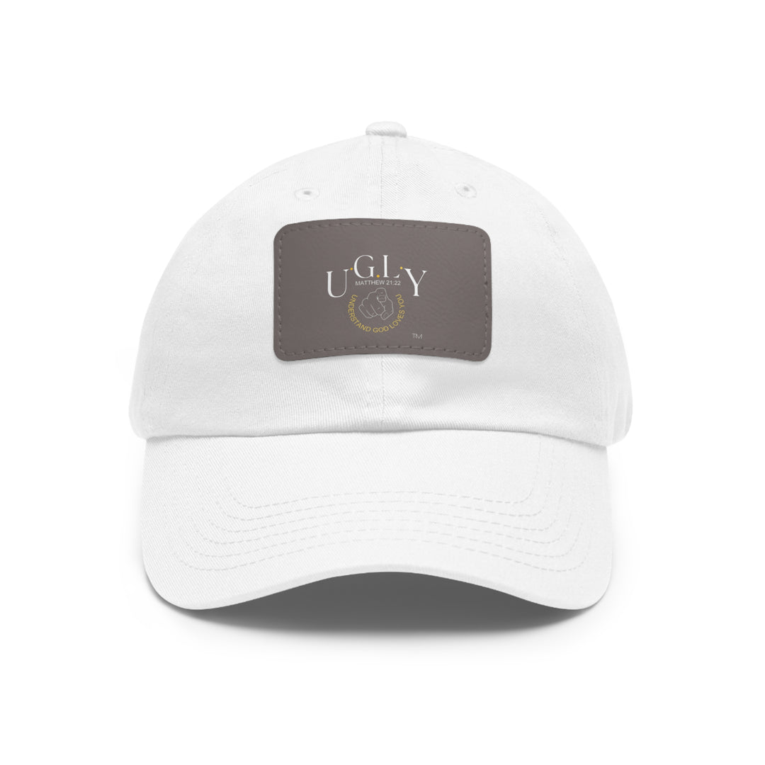 U.G.L.Y Dad Hat with Leather Patch (Rectangle)