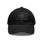 Load image into Gallery viewer, God Overcomes Discrimination Dad Hat with Leather Patch (Rectangle)
