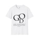 Load image into Gallery viewer, God Overcomes Discrimination 2 Unisex Softstyle T-Shirt Design 2
