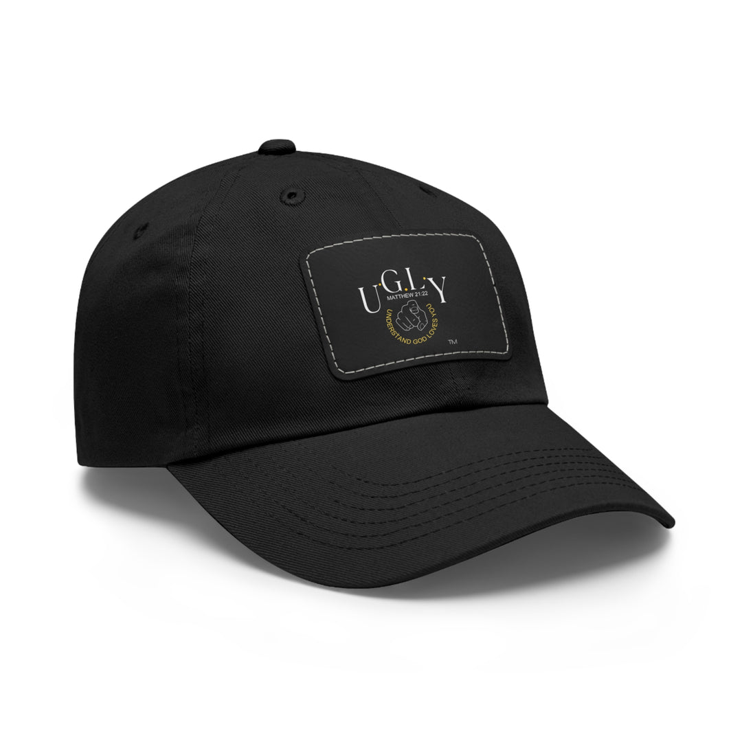 U.G.L.Y Dad Hat with Leather Patch (Rectangle)