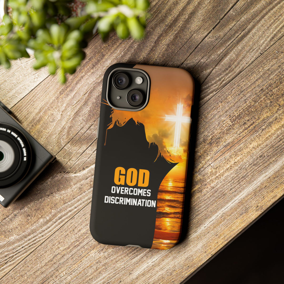 Christian Phone Case - God Overcomes Discrimination, Tough Cases