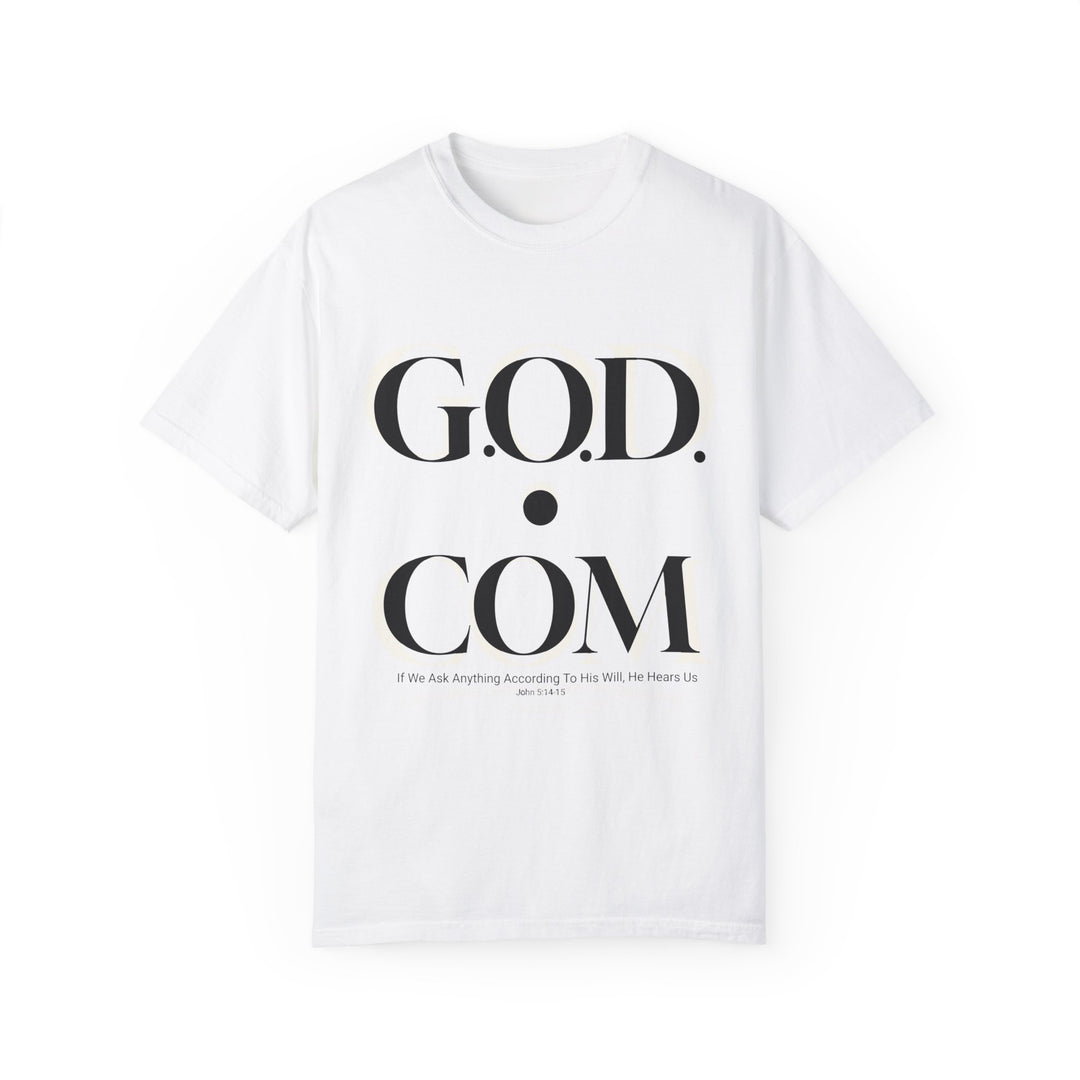 GOD.COM Unisex Garment-Dyed T-shirt