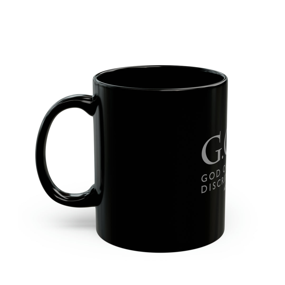 God Over Discrimination 11oz Black Mug