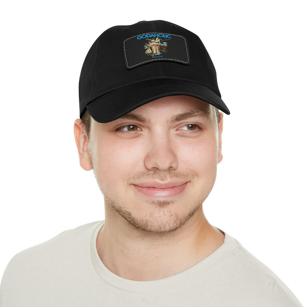 Godaholic Dad Hat with Leather Patch (Rectangle)