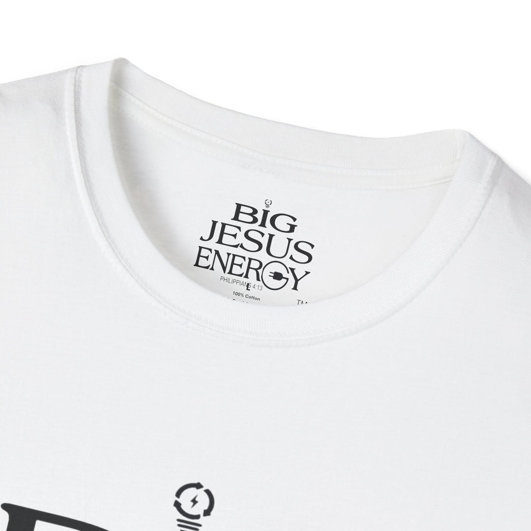 Big Jesus Enegry Unisex Softstyle T-Shirt.