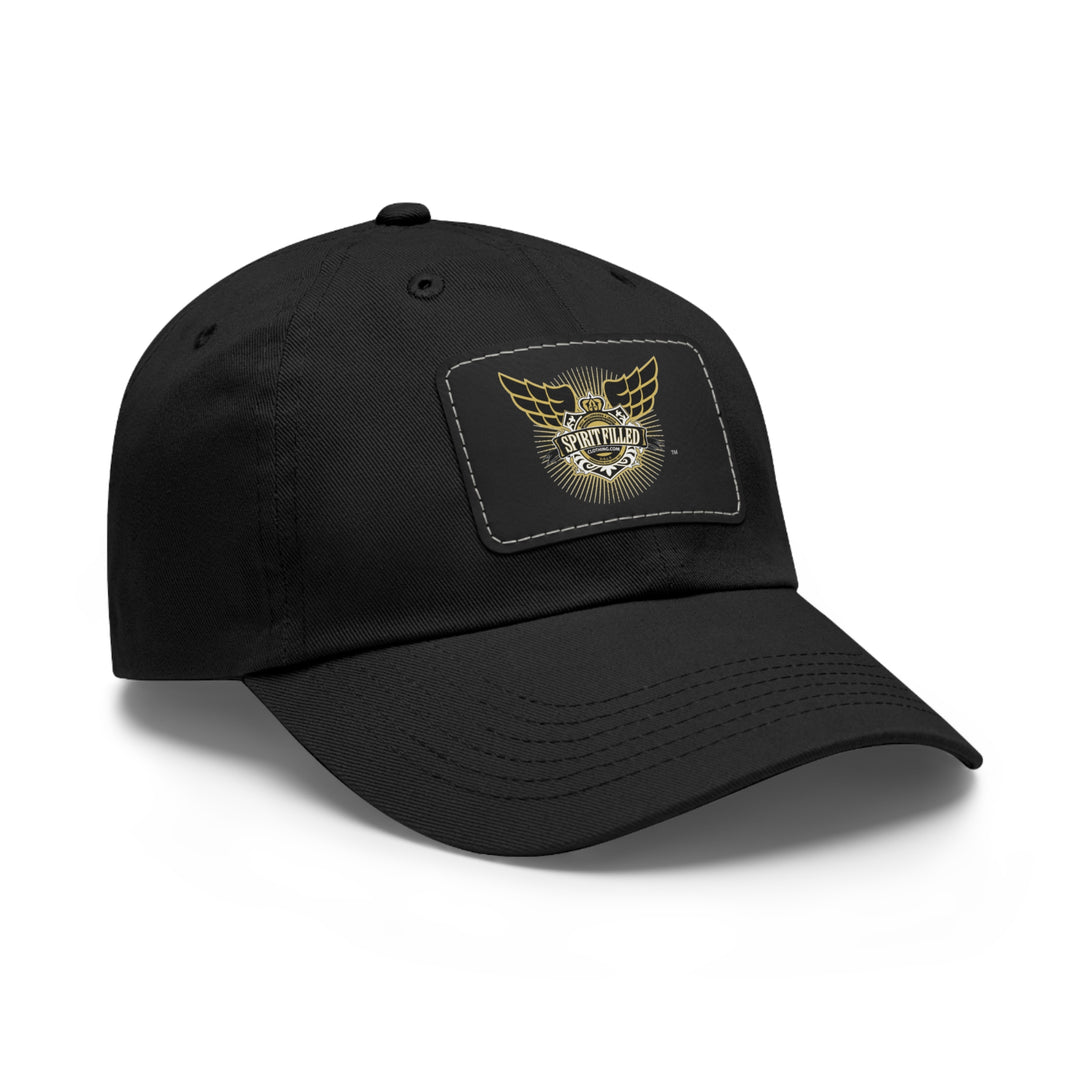 Spirit Filled Dad Hat with Leather Patch (Rectangle)