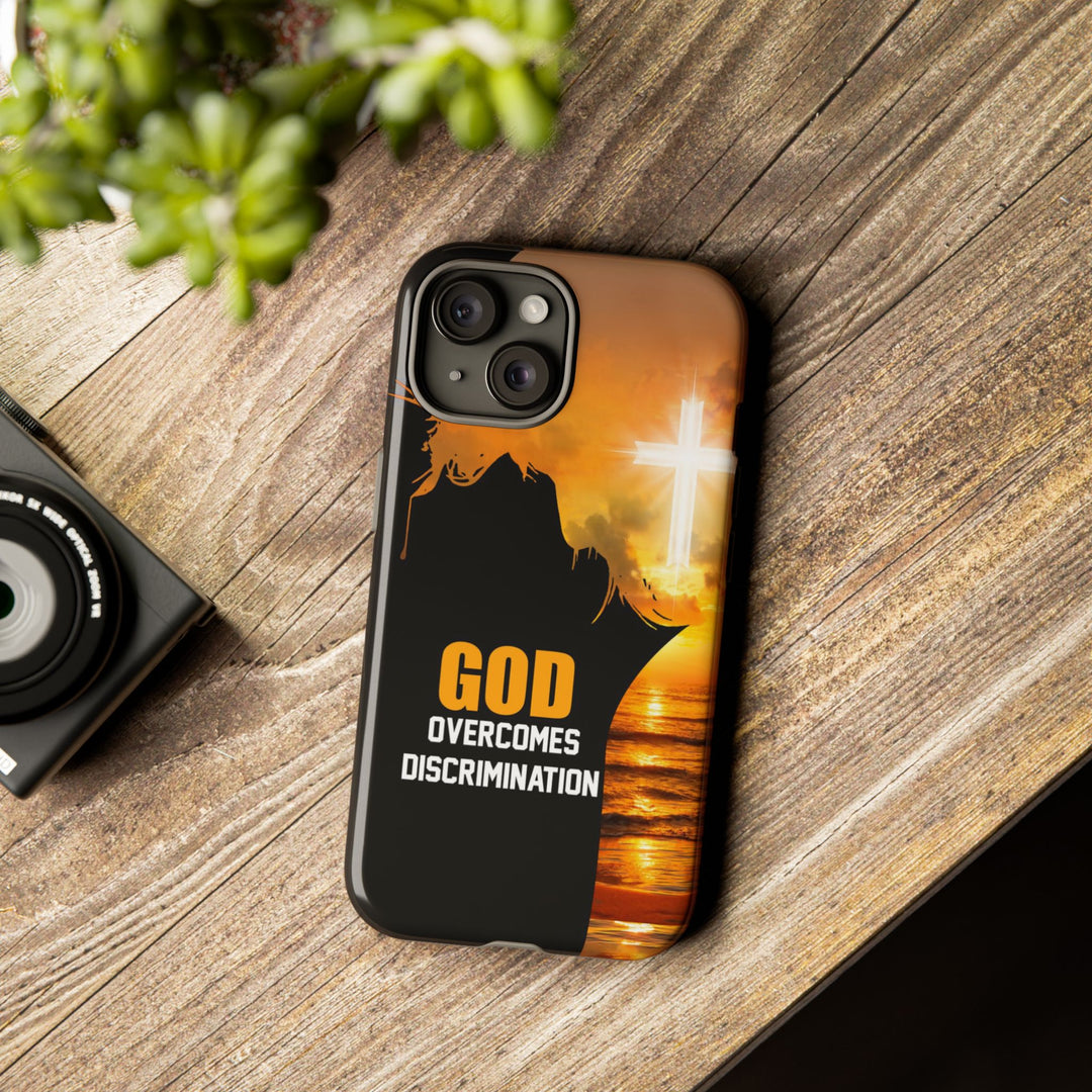 Christian Phone Case - God Overcomes Discrimination, Tough Cases