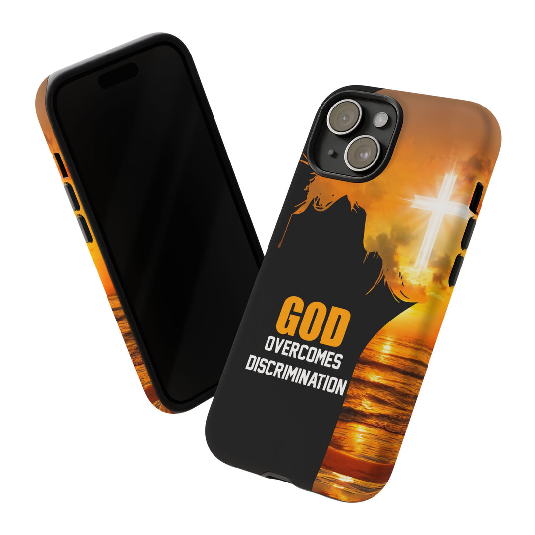 Christian Phone Case - God Overcomes Discrimination, Tough Cases