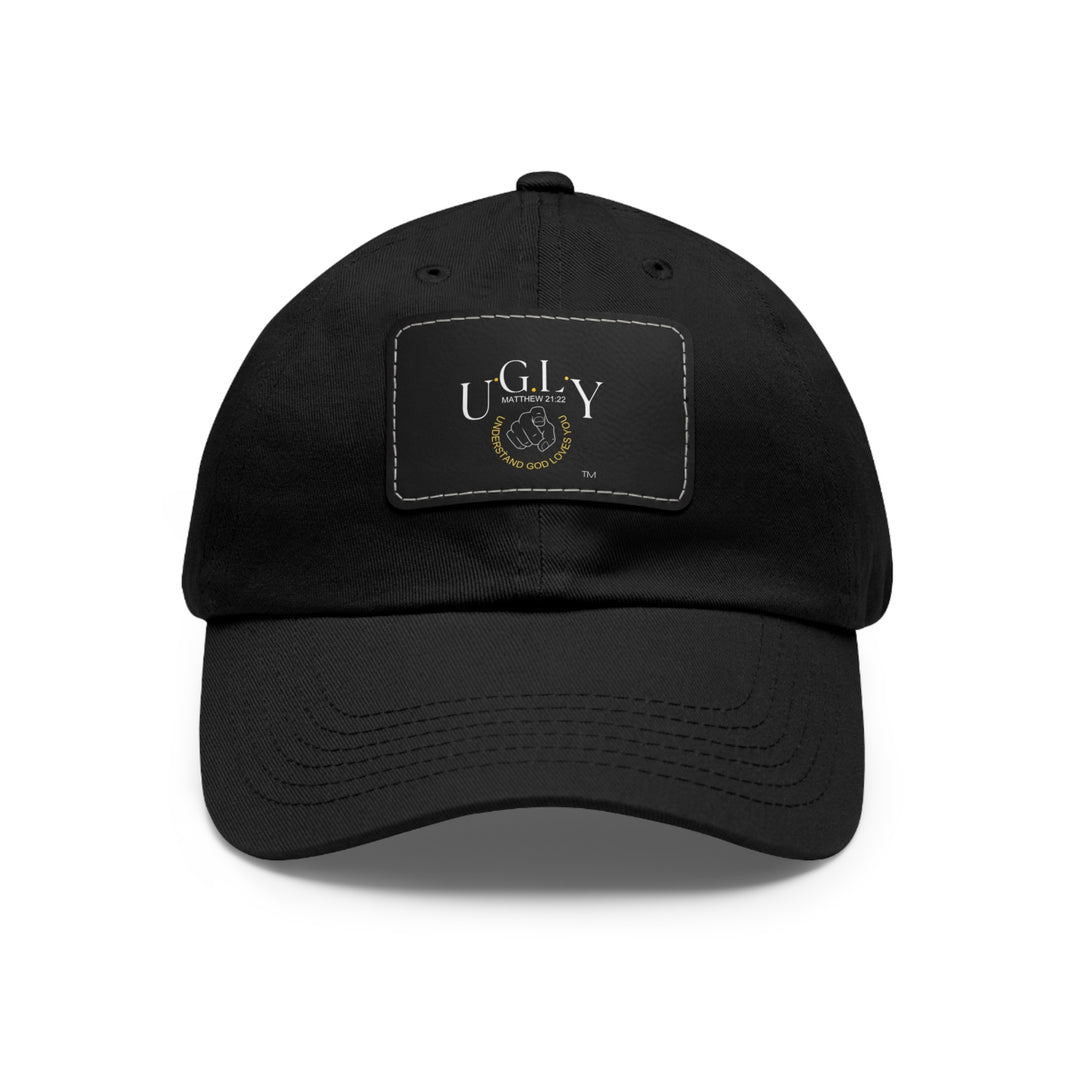 U.G.L.Y Dad Hat with Leather Patch (Rectangle)