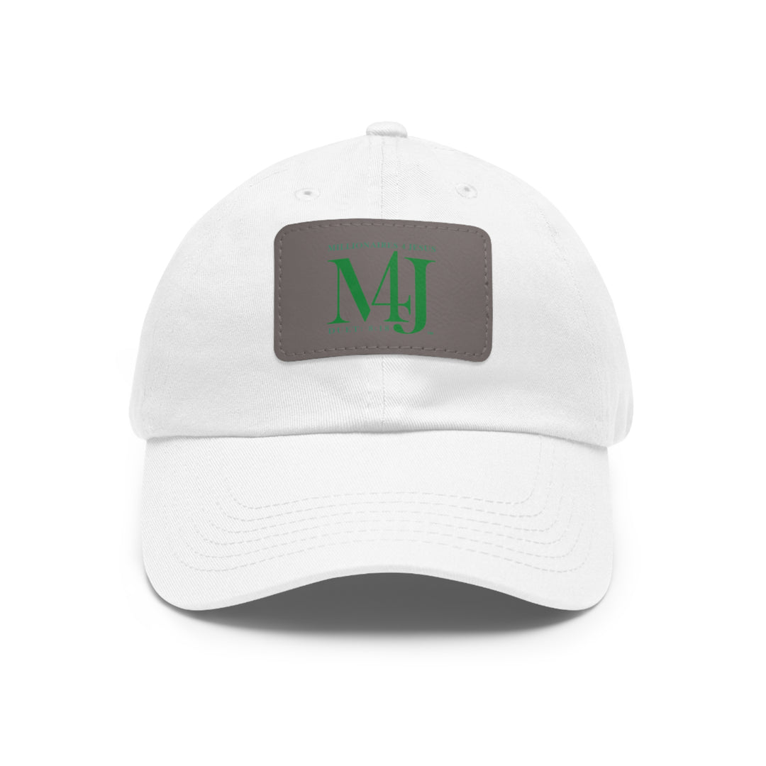 Millionaires For Jesus Dad Hat with Leather Patch (Rectangle)