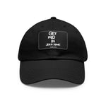 Load image into Gallery viewer, Get Paid In Jesus Name Dad Hat with Leather Patch (Rectangle)
