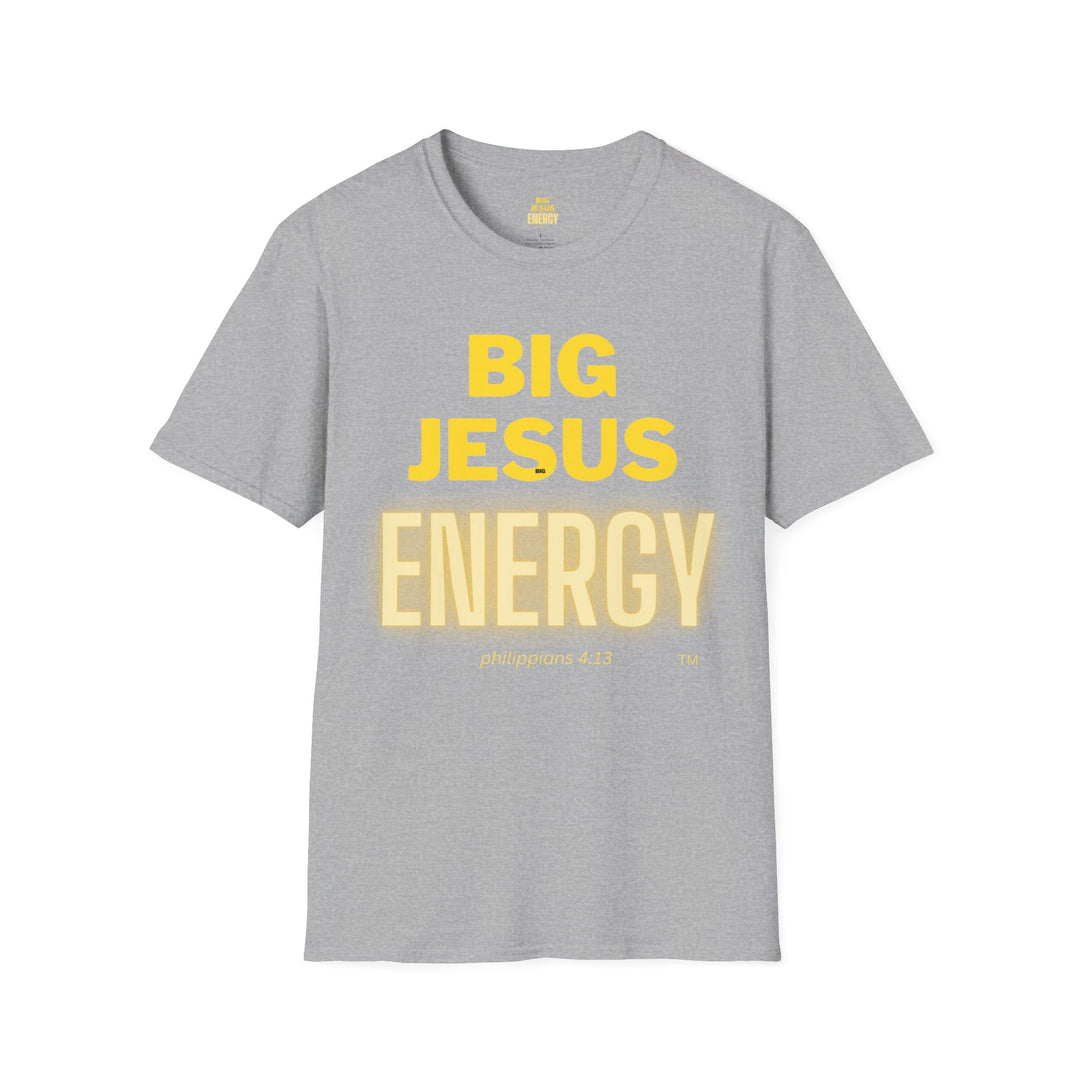 Big Jesus Enegry Unisex Softstyle T-Shirt.