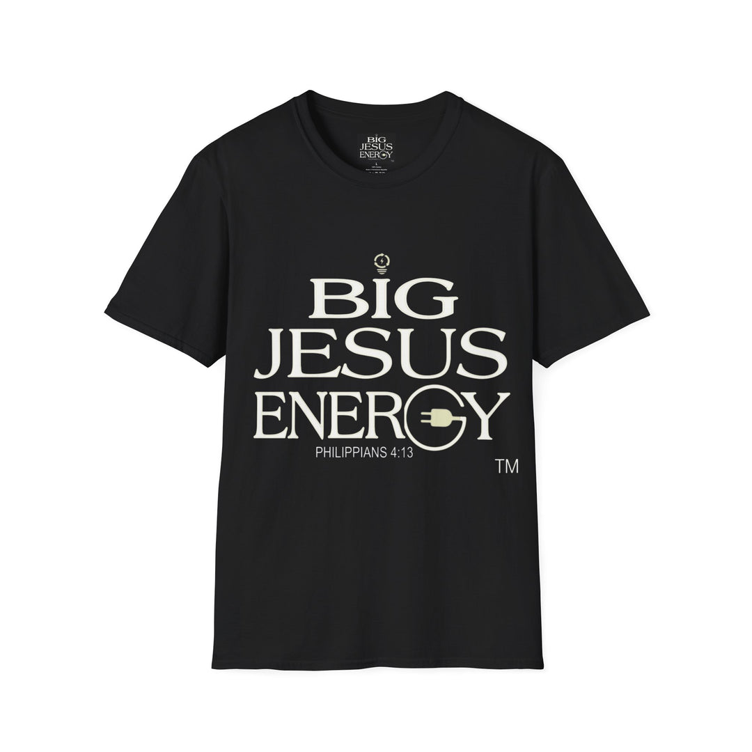 Big Jesus Enegry Unisex Softstyle T-Shirt.