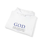 Load image into Gallery viewer, God Overcomes Discrimination Unisex Heavy Blend™ Hooded Sweatshirt
