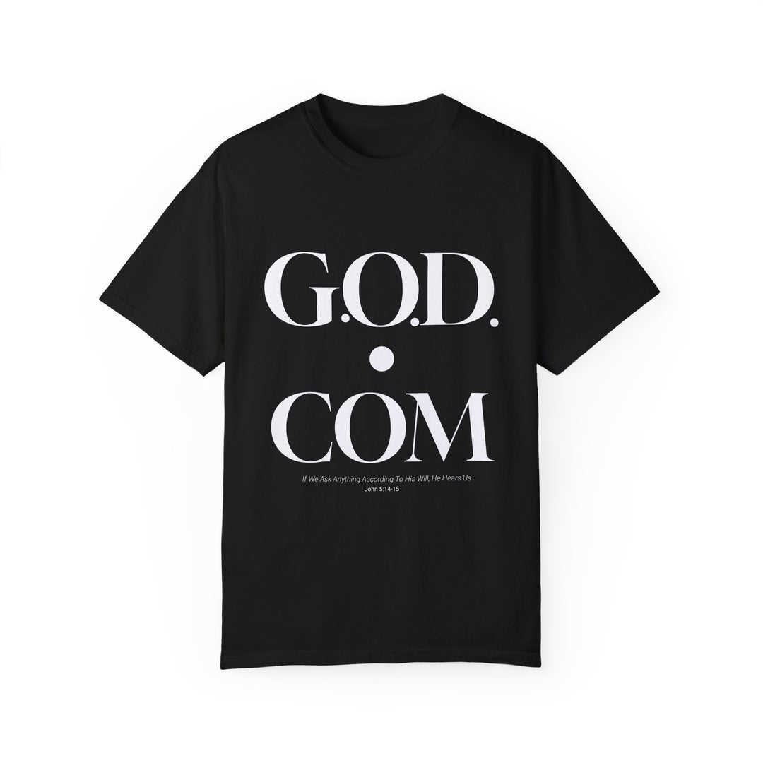 GOD.COM Unisex Garment-Dyed T-shirt