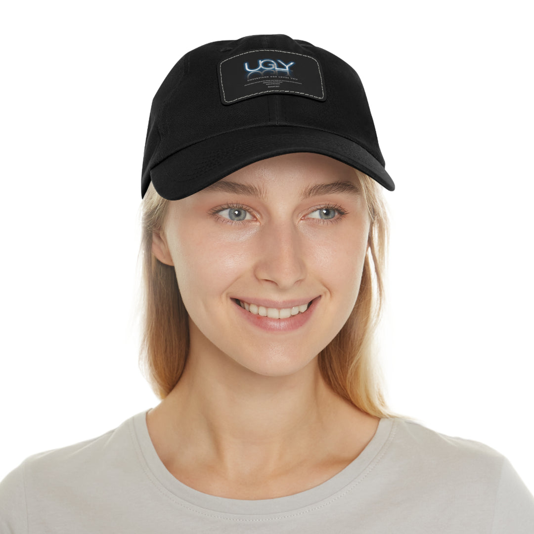 U.G.L.Y Dad Hat with Leather Patch (Rectangle)