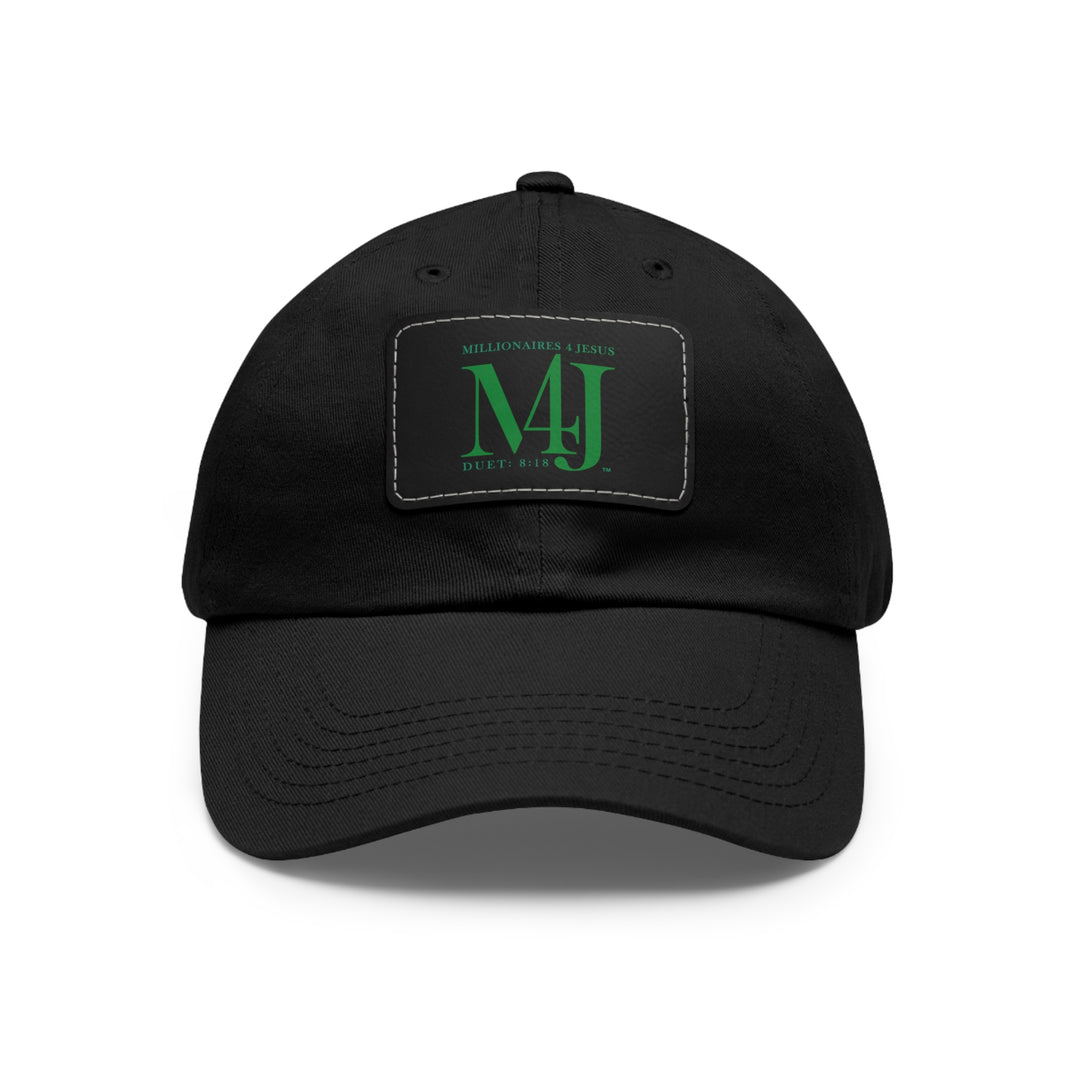 Millionaires For Jesus Dad Hat with Leather Patch (Rectangle)