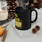 Load image into Gallery viewer, Big Jesus Energy 11oz Black Mug
