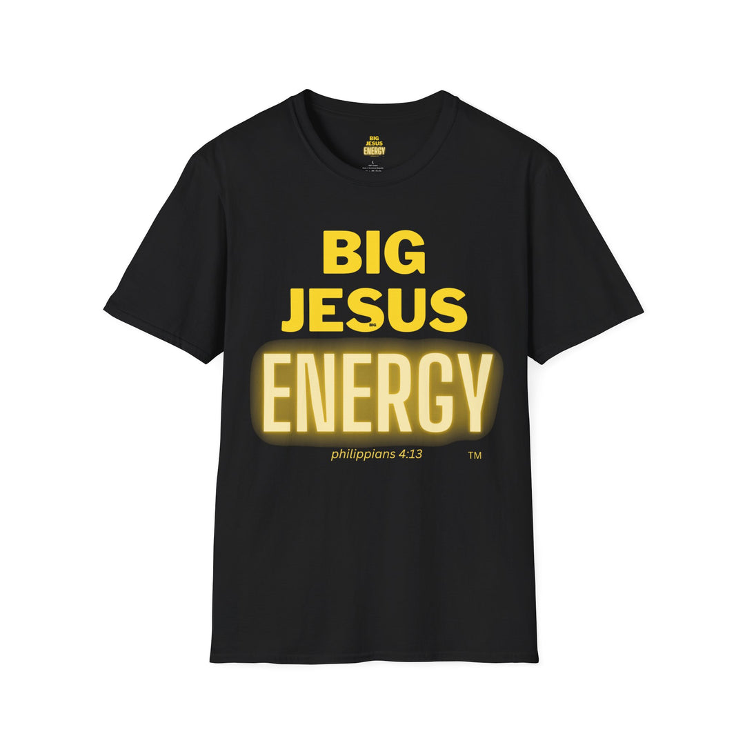 Big Jesus Enegry Unisex Softstyle T-Shirt.