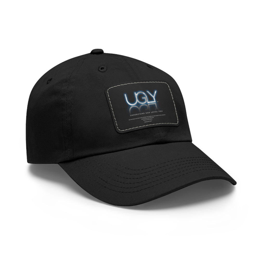 U.G.L.Y Dad Hat with Leather Patch (Rectangle)