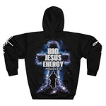 Load image into Gallery viewer, Pullover Hoodie - Big Jesus Energy, High Energy Cross Design
