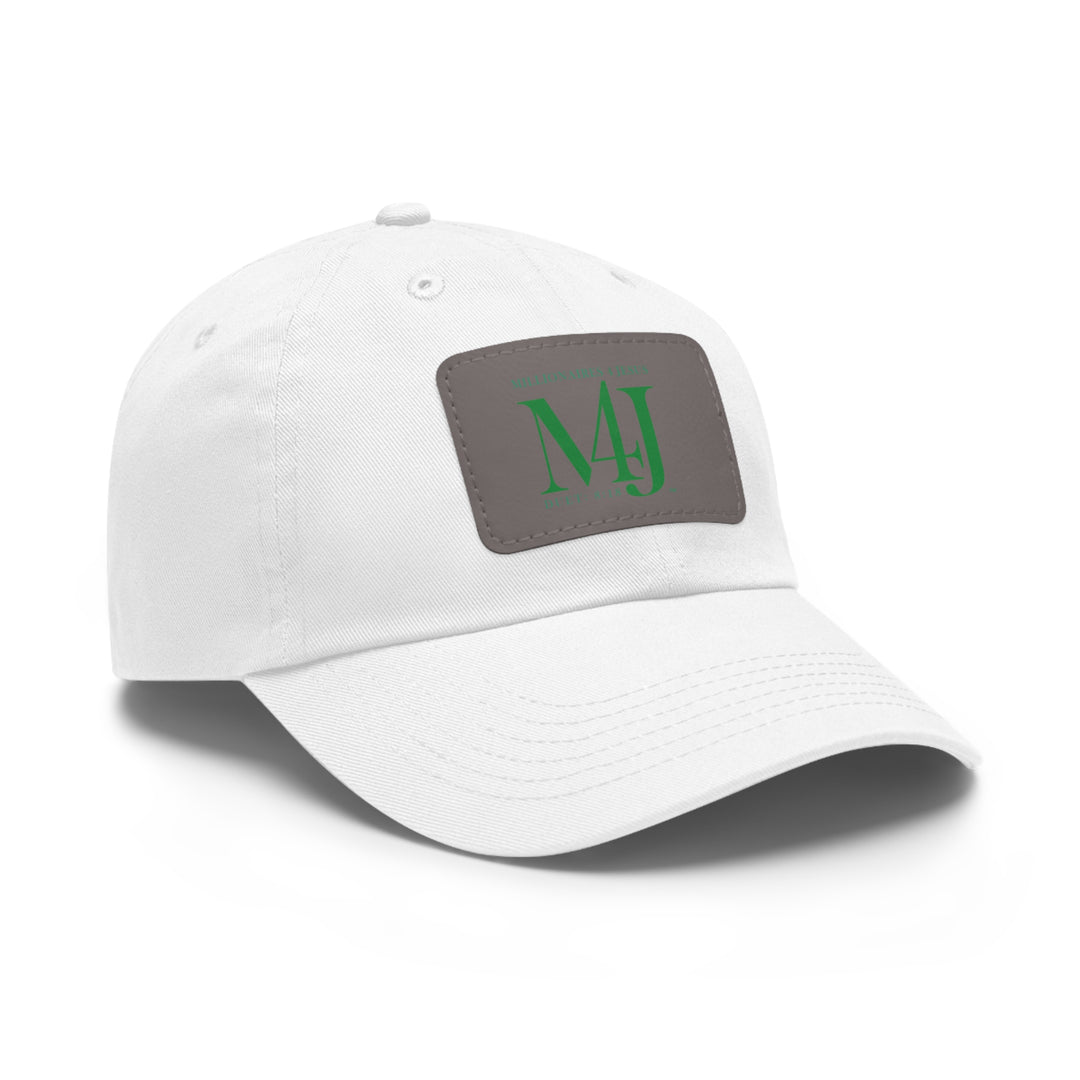 Millionaires For Jesus Dad Hat with Leather Patch (Rectangle)